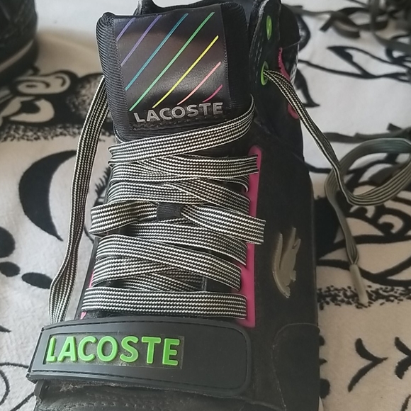 Lacoste High Top Glow in the Dark Sneaker - Picture 4 of 8